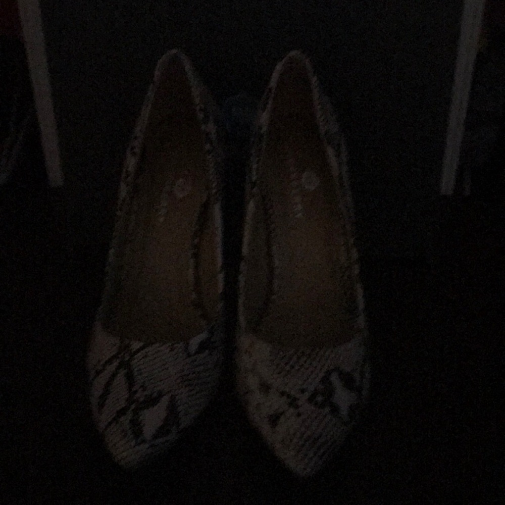 Beige-Python Pumps - Picture 2 of 5